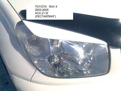 Лот: 1899973. Фото: 1. Реснички на фары Toyota RAV-4... Детали тюнинга