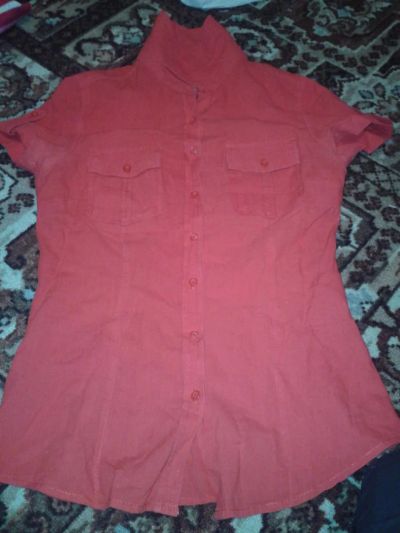 Лот: 8076431. Фото: 1. красная рубашечка. Рубашки, блузки, водолазки