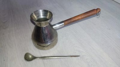 Лот: 23602178. Фото: 1. Турка с ложкой СССР. Чайники, заварники, турки
