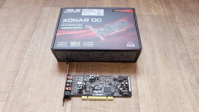Лот: 13267303. Фото: 1. Звуковая карта asus xonar dg. Звуковые карты