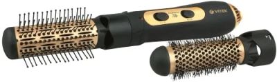 Лот: 25604368. Фото: 1. Фен-щетка Vitek VT-2296 Black. Укладка и стрижка волос, бритьё, эпиляция