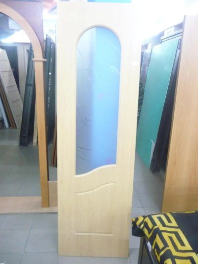 Лот: 3684066. Фото: 1. Дверь цвета бук 600*2000мм (10... Двери межкомнатные