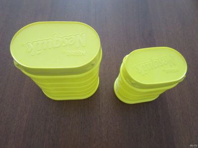 Лот: 17868598. Фото: 1. Банки пластик от какао Nesquik. Контейнеры, банки