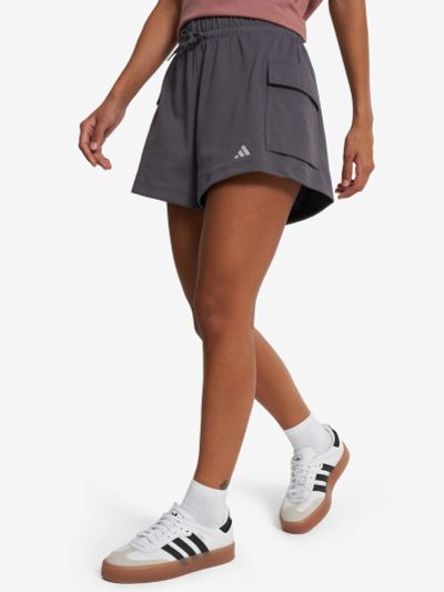 Лот: 25263205. Фото: 1. Шорты женские adidas, Серый. Шорты