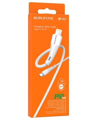 Лот: 24864137. Фото: 1. Кабель iP Borofone BX60 PD выход... Зарядные устройства, блоки питания, адаптеры сетевые для смартфонов