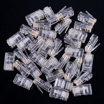 Лот: 6726233. Фото: 1. коннектор rj45 упаковка 50шт... Другое (компьютеры, оргтехника, канцтовары)