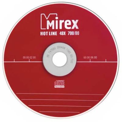 Лот: 5234624. Фото: 1. Диск CD-R Mirex. CD, DVD, BluRay