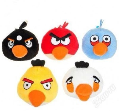 Лот: 2573640. Фото: 1. Игрушка Мягкая Angry Birds. Фигурки, статуэтки