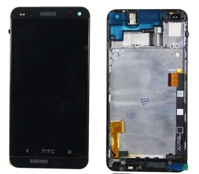 Лот: 12330010. Фото: 1. Дисплей HTC One/M7 модуль Черный... Дисплеи, дисплейные модули, тачскрины