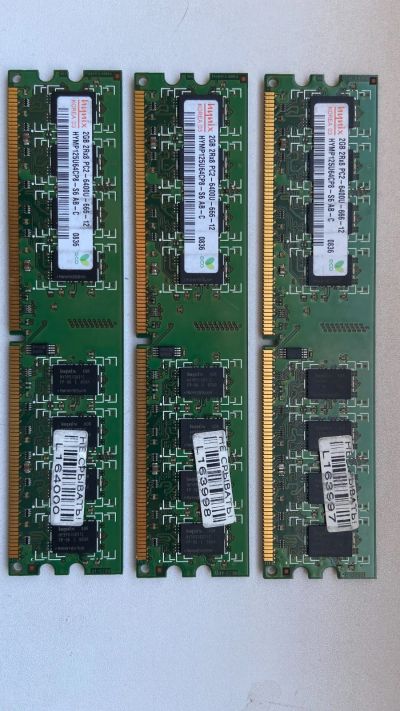 Лот: 18657784. Фото: 1. Модуль памяти Hynix 2GB 2Rx8 PC2-6400U-666-12... Оперативная память