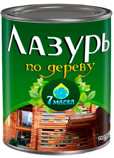 Лот: 10084682. Фото: 1. Лазурь по дереву "7 масел", масло. Краски, лаки, растворитель