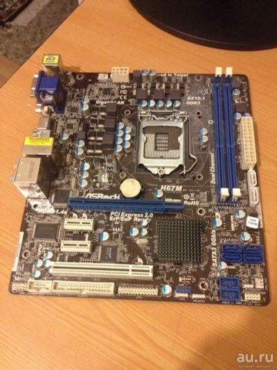 Лот: 10347929. Фото: 1. Неисправная плата 1155: Asrock... Материнские платы