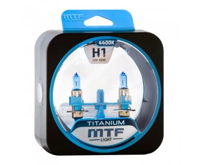 Лот: 14971445. Фото: 1. Галоген MTF набор H1 12V 55w Titanium... Оптика и освещение