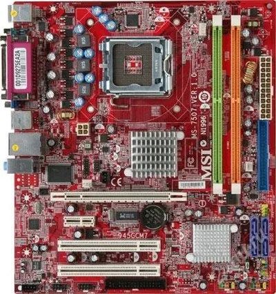 Лот: 1391388. Фото: 1. ms-7507 ver 1.0 lga775. Материнские платы
