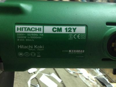 Лот: 5763410. Фото: 1. Штроборез Hitachi CM12Y. Электроинструмент