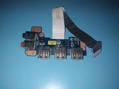 Лот: 16419591. Фото: 1. Б/У плата с разъемами USB и Audio... Платы расширения, контроллеры, доп. порты