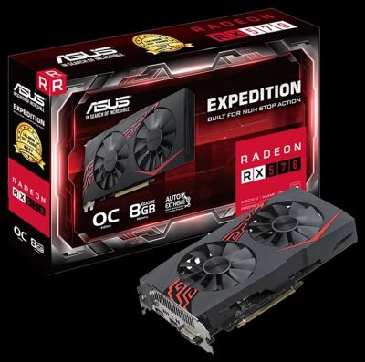 Лот: 18948615. Фото: 1. Видеокарта RX 570 4gig (5 шт в... Видеокарты