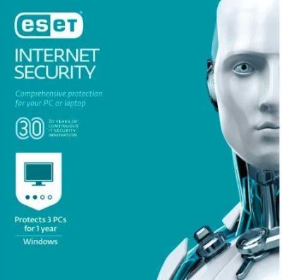 Лот: 13348661. Фото: 1. ESET Internet Security 2019 1... Другое (игры, программное обеспечение)