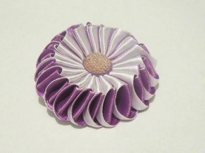 Лот: 6423052. Фото: 1. Зажим цветок. Цветы из ткани