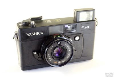 Лот: 8020440. Фото: 1. Yashica 35MF с объективом 38mm... Плёночные дальномерные, шкальные