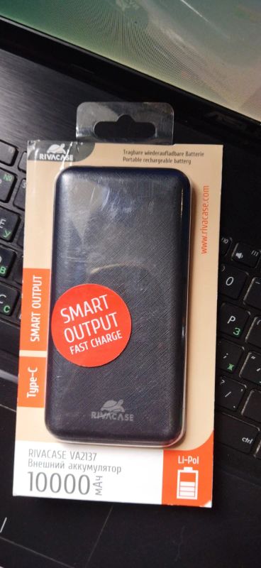 Лот: 19216931. Фото: 1. Power bank 10000мАч. Внешние, портативные аккумуляторы для смартфонов (Power bank)
