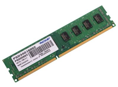 Лот: 15307900. Фото: 1. 8Gb (2x4gb) DDR3 Patriot 1600... Оперативная память