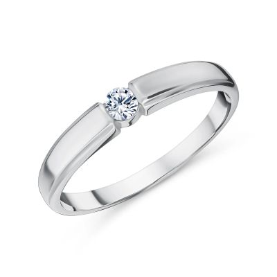 Лот: 23784617. Фото: 1. Золотое кольцо с кристаллом SWAROVSKI. Кольца, перстни