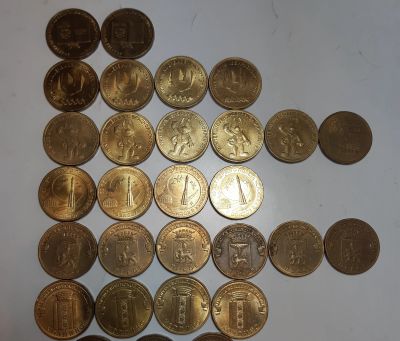 Лот: 19696510. Фото: 1. Банк России 10 рублей юбилейные... Наборы монет
