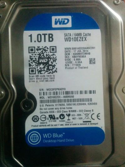 Лот: 9425461. Фото: 1. wd 10EZEX неисправный винчестер. Жёсткие диски (HDD)