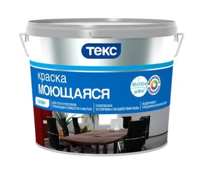 Лот: 9815619. Фото: 1. Краска ТЕКС Профи моющаяся 25... Краски, лаки, растворитель