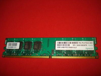 Лот: 7888644. Фото: 1. Оперативная память Apacer DDR2-800... Оперативная память