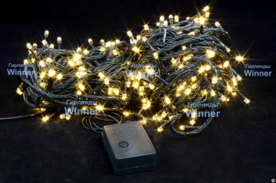 Лот: 16903293. Фото: 1. Нить 400LED тёпло-белый 26 м... Гирлянды, шарики, новогодние аксессуары