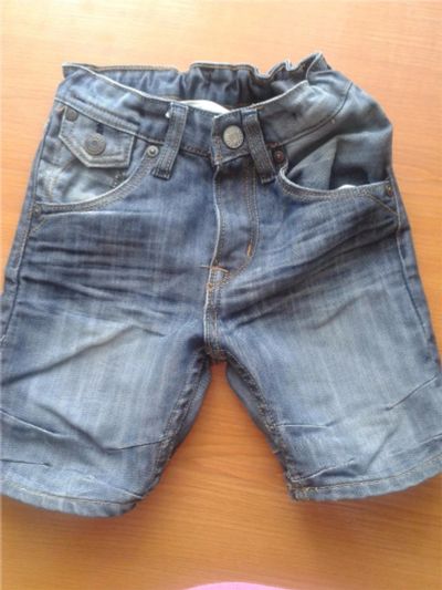 Лот: 7136704. Фото: 1. Шорты H&M плотная джинса. Брюки, шорты, джинсы