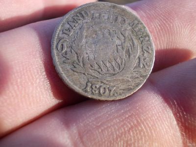 Лот: 13618251. Фото: 1. Очень нечастые 6 крейцеров 1807... Россия до 1917 года