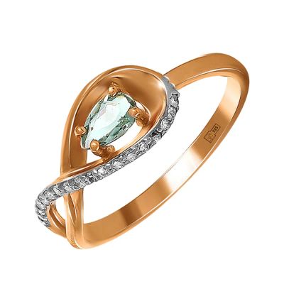 Лот: 23786459. Фото: 1. Кольцо TALANT из золота с кварцем... Кольца, перстни