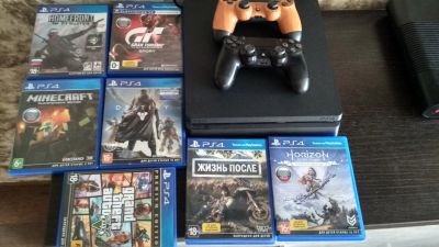 Лот: 17922079. Фото: 1. PS4 SLIM 1TB. Игровые приставки, консоли