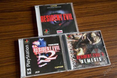 Лот: 2528944. Фото: 1. Resident Evil 1,2,3 для PSOne... Игры для консолей