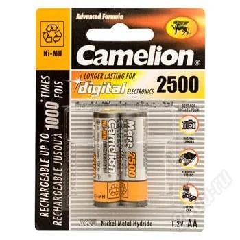 Лот: 884285. Фото: 1. аккумулятор !!camelion aa-2500mah... Батарейки, аккумуляторы, элементы питания