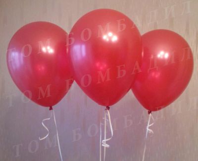 Лот: 3686979. Фото: 1. Красный воздушный шарик с гелием... Воздушные шары