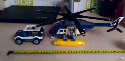 Лот: 10640418. Фото: 1. Лего вертолет и джип из водной... Конструкторы