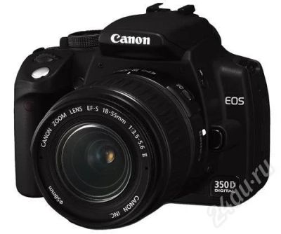 Лот: 377017. Фото: 1. Canon 350 d kit. Цифровые зеркальные