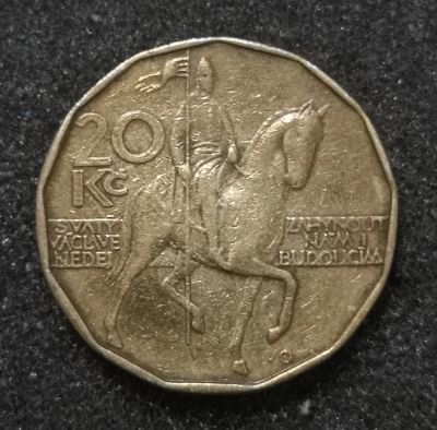 Лот: 24578476. Фото: 1. 20 крон 1993 года. Чехия. Европа
