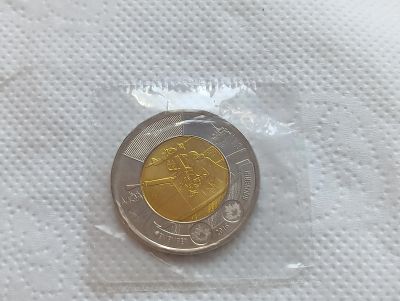 Лот: 25669784. Фото: 1. Канада. 2 доллара 2016 UNC 75... Америка
