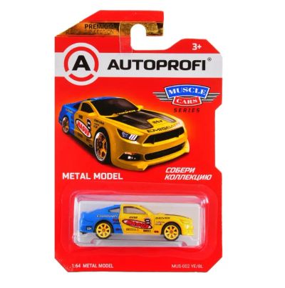 Лот: 25804796. Фото: 1. Машинка 1:64 Muscle Mustang Желтый... Другое (авто, мото, водный транспорт)