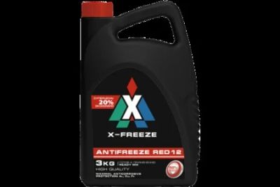 Лот: 18584553. Фото: 1. Антифриз x-freeze red 3 кг 000020291. Масла, жидкости