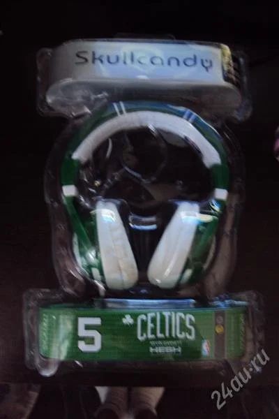 Лот: 2899560. Фото: 1. Наушники SCULL CANDU CELTICS NBA. Наушники, гарнитуры