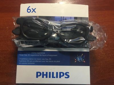 Лот: 9483658. Фото: 1. 3D очки Philips PTA468 (2 шт). 3D-очки