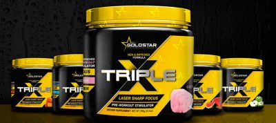 Лот: 8710004. Фото: 1. Triple X от Gold Star ( Предтренеровочный... Спортивное питание, витамины