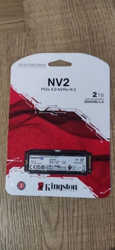 Лот: 21741256. Фото: 1. Ssd m2 nvme 2tb kingston SNV2S... SSD-накопители