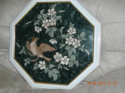Лот: 3658102. Фото: 1. Картина из камня (мрамор) "Птица... Другое (ручная работа)